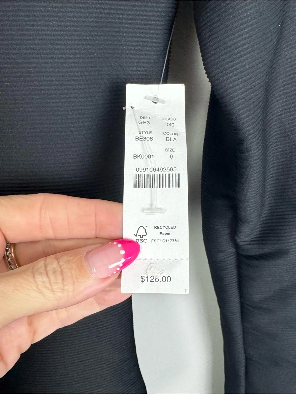 J.CREW | NEW Black Long-Sleeve Open-Back Rash Guard Swimsuit Women’s Size 6